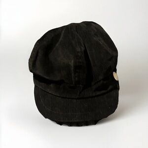 Charter Club Black Corduroy Hat